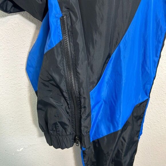 VTG 80s Nike Air Jordan Track Pants Men’s XL Black Blue 1985 Nylon - Picture 5 of 8